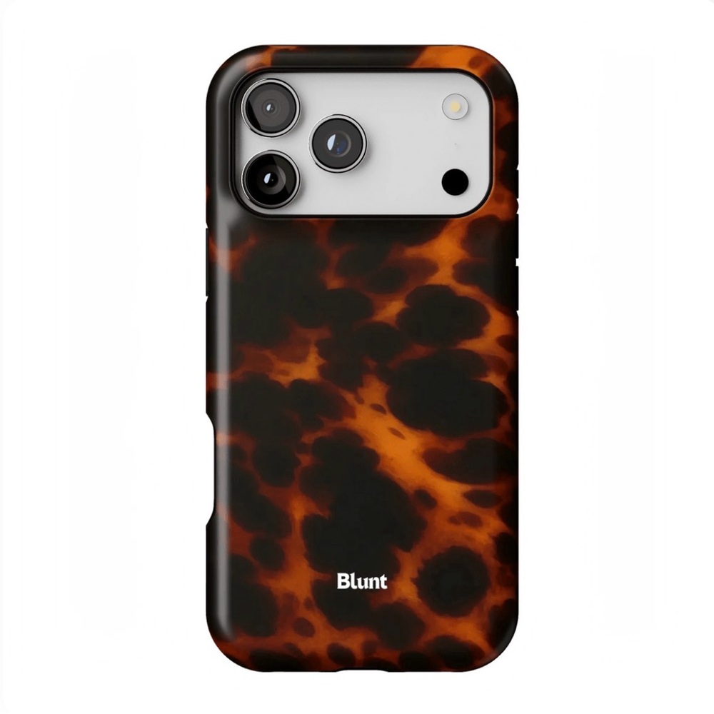 SOLD Tortoise Phone Case - Brown and Black